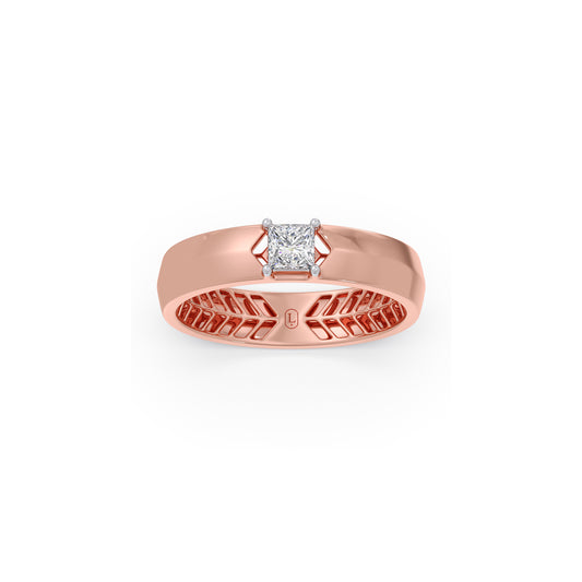 Icy Princess Solitaire Ring - Rose