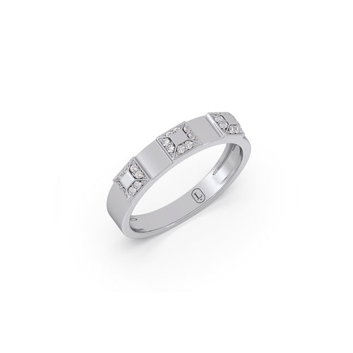 Mosaic Platinum Couple Band For Her