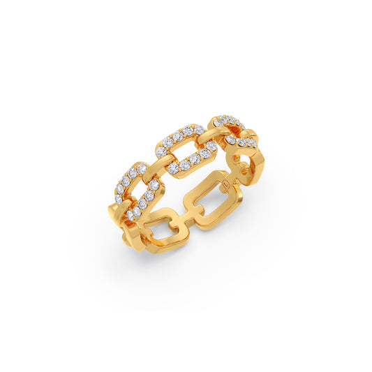 The Eternal Link Diamond Ring - Yellow