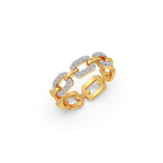 The Eternal Link Diamond Ring - Yellow