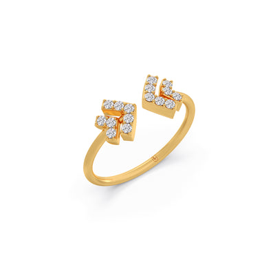 The Double Arrow Diamond Ring