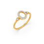 Oval Flow Round Diamond Ring
