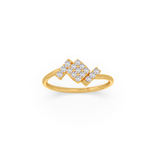 The Trinity Square Diamond Ring