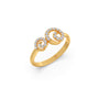 Whirlwind Round Diamond Ring