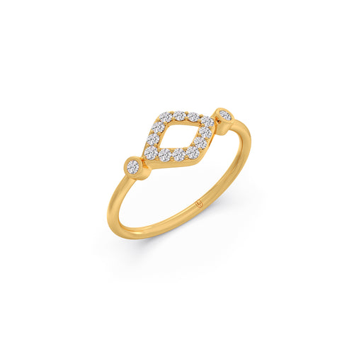 Square Frame Diamond Ring