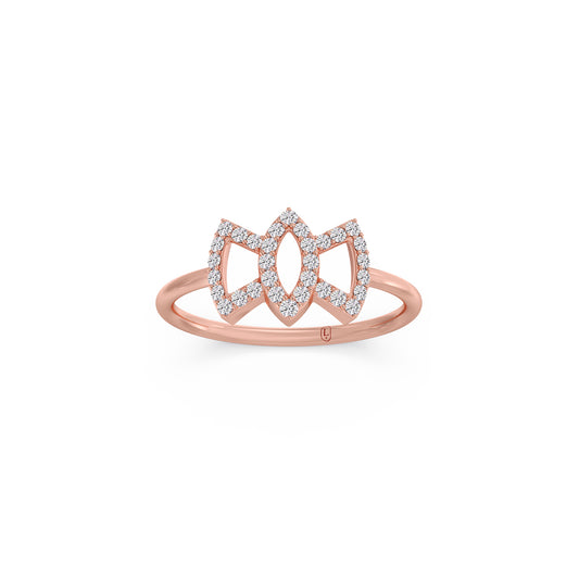 Flutter Round Diamond Ring