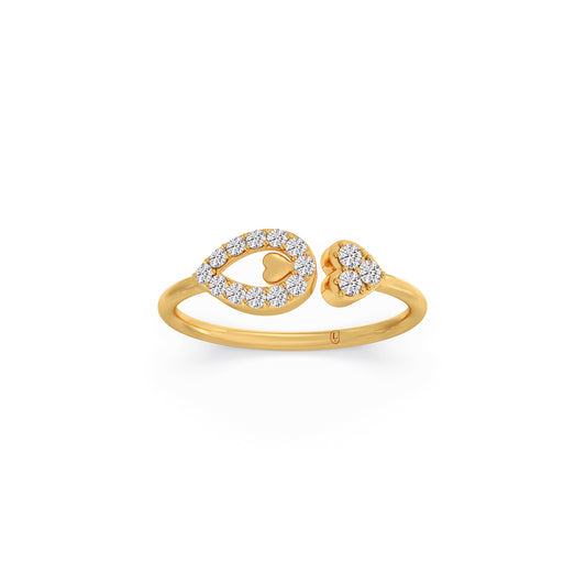 The Sweetheart Diamond Gap Ring