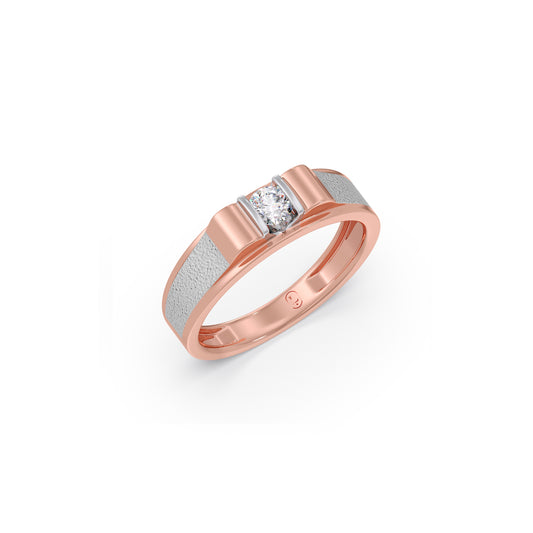 Eternal Hold Diamond Couple Band For Her - Rose