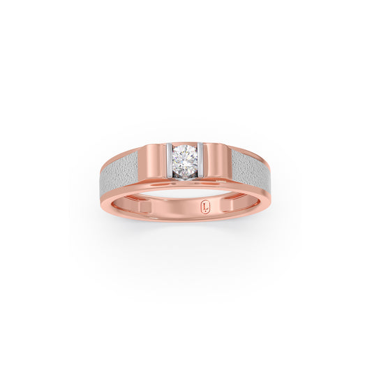 Eternal Hold Diamond Couple Band For Her - Rose