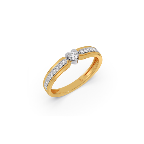 Regal Heart Diamond Couple Band For Her