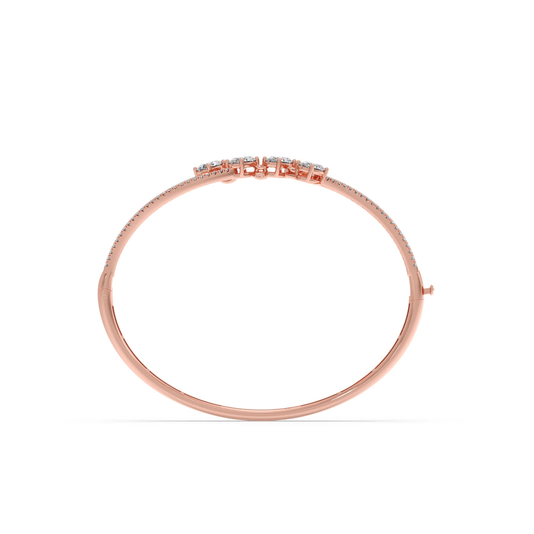 Solstice Oval Diamond Cuff Bracelet