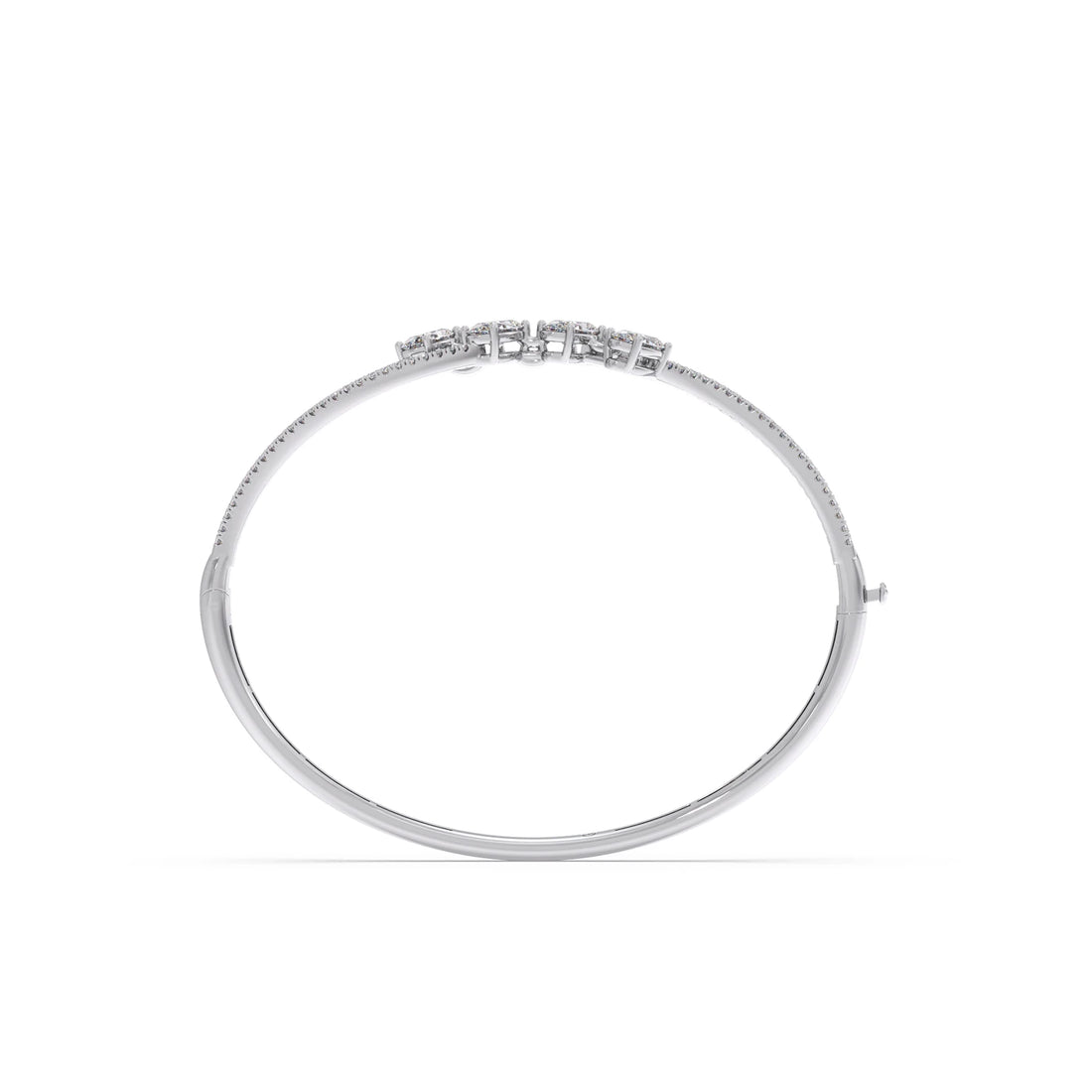 Solstice Oval Diamond Cuff Bracelet