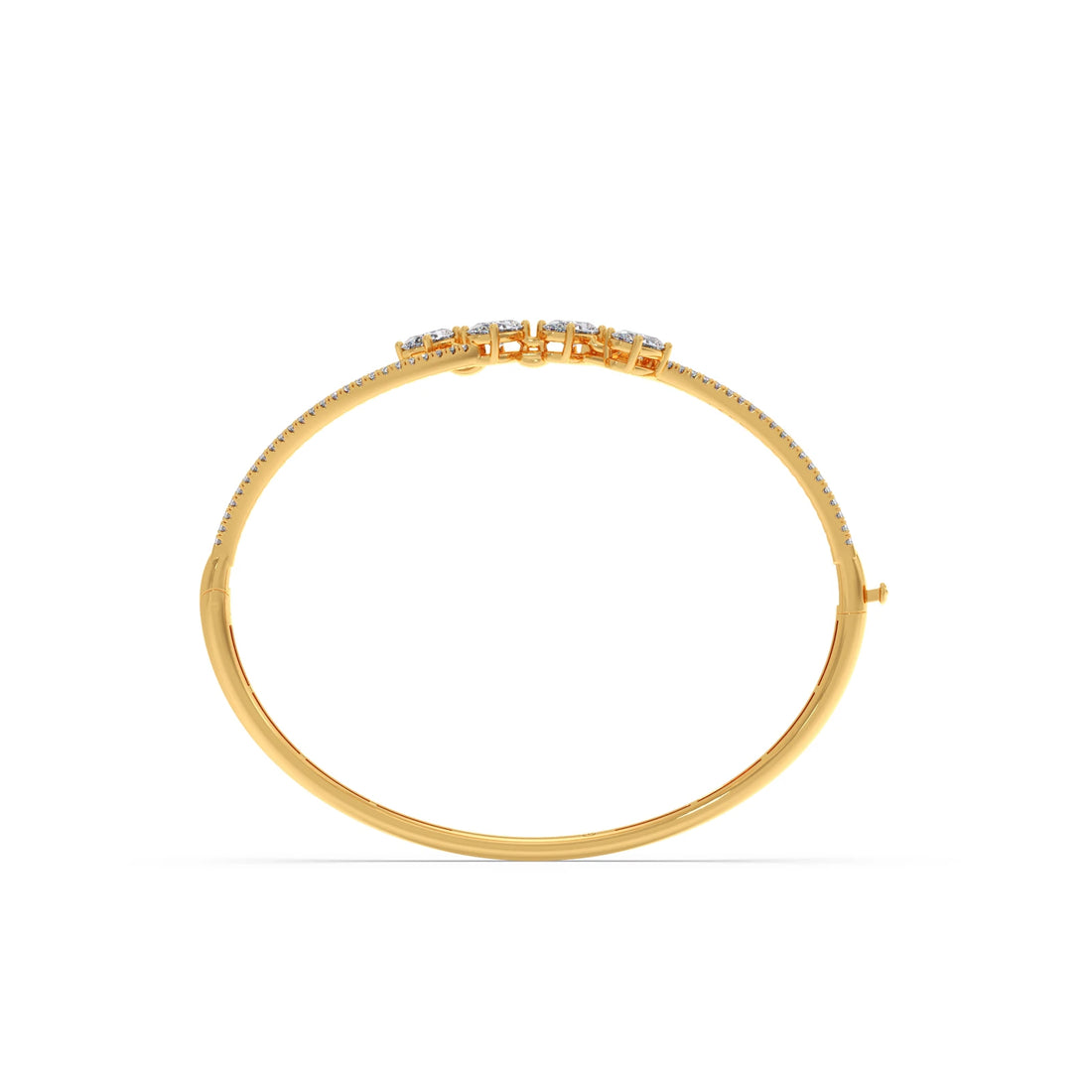 Solstice Oval Diamond Cuff Bracelet
