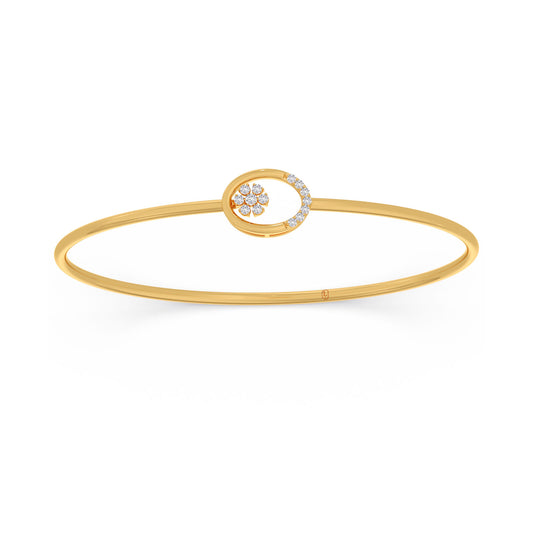 Eternal Flora Diamond Stiff Bracelet - Yellow