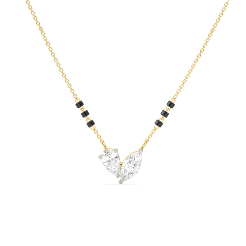 Marquise & Pear Diamond Mangalsutra Necklace