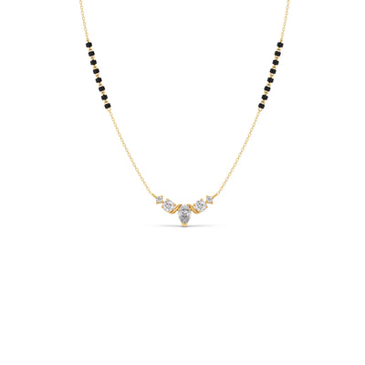 Floral Pear and Round Diamond Tanmaniya