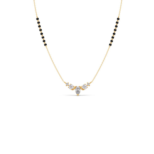 Floral Pear and Round Diamond Tanmaniya