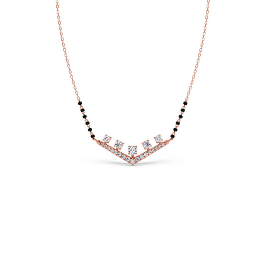 Vows of Brilliance Diamond Mangalsutra - Rose