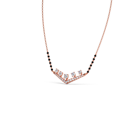 Vows of Brilliance Diamond Mangalsutra - Rose
