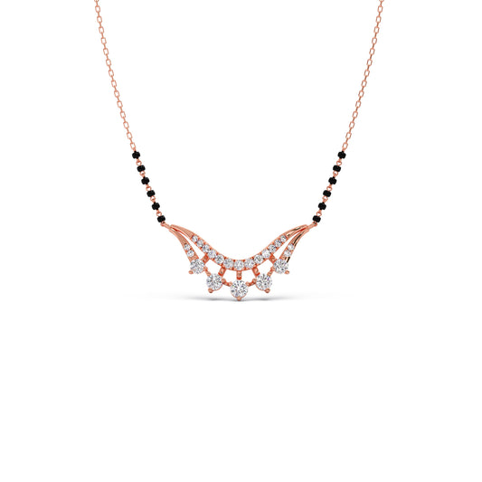Eternal Embrace Diamond Mangalsutra - Rose