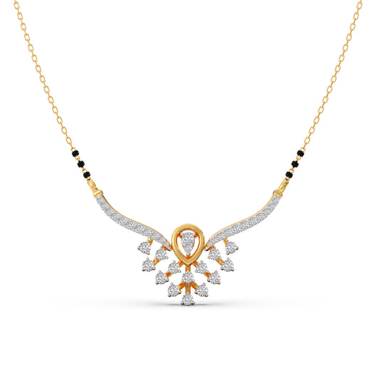 Swarnima Diamond Mangalsutra - Yellow