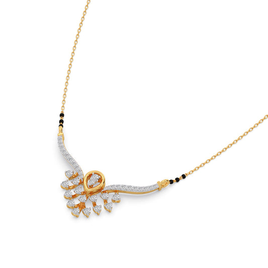 Swarnima Diamond Mangalsutra - Yellow