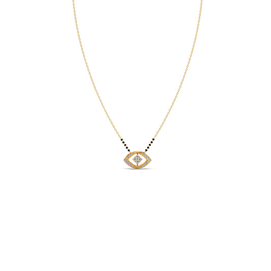 The Eternal Gaze Round Diamond Mangalsutra