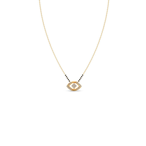 The Eternal Gaze Round Diamond Mangalsutra