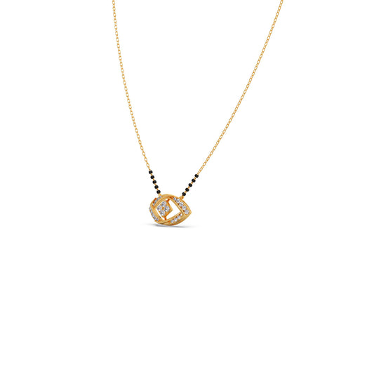 The Eternal Gaze Round Diamond Mangalsutra