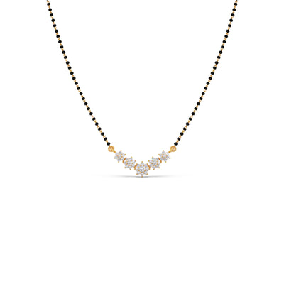 Classic Floral Diamond Mangalsutra