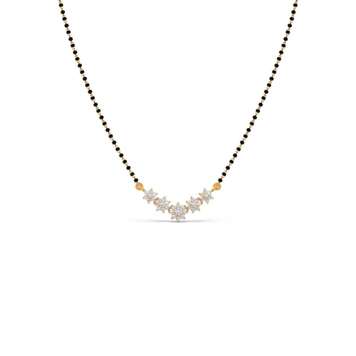 Classic Floral Diamond Mangalsutra