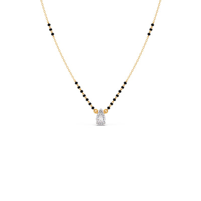 Pear-Cut Diamond Solitaire Mangalsutra