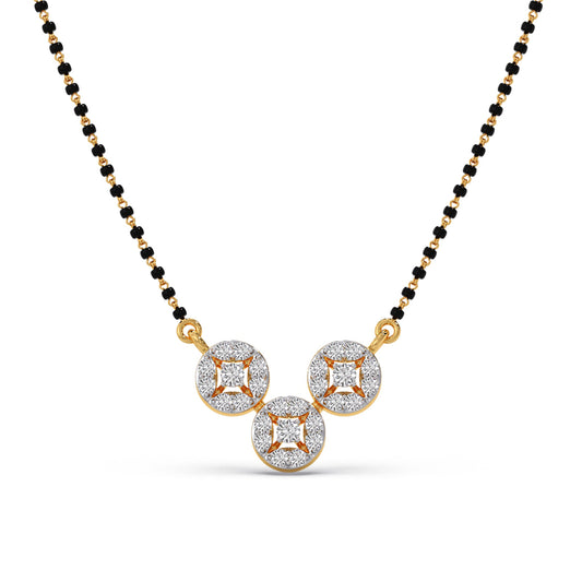 TriAura Mangalsutra Necklace - Yellow