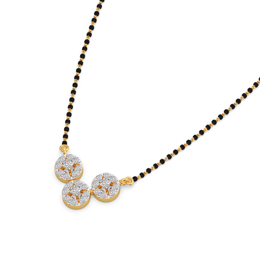 TriAura Mangalsutra Necklace - Yellow