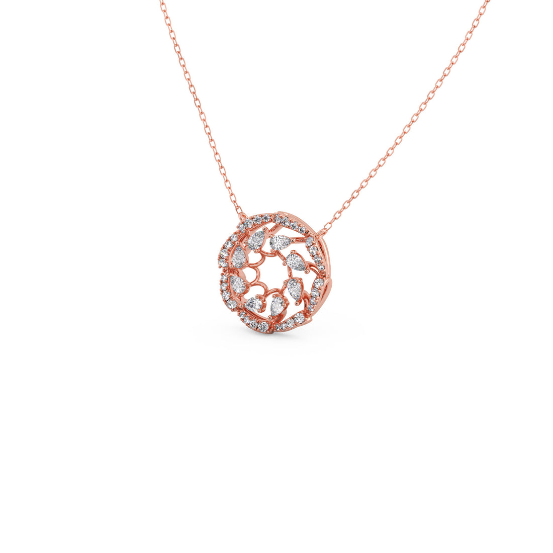 Circle of Grace Diamond Pendant Necklace