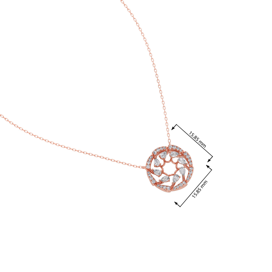 Circle of Grace Diamond Pendant Necklace