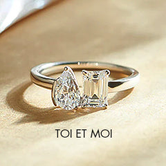 Toi et Moi Engagement Rings