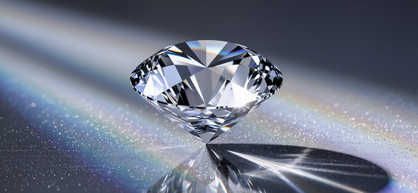 Diamond with rainbow effect