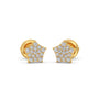 Five-Point Round Diamond Stud Earrings
