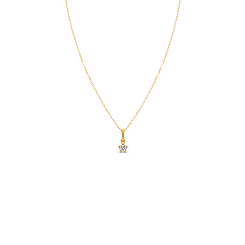 The Starlight Round Solitaire Pendant