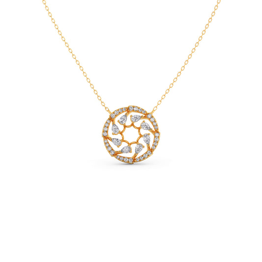 Circle of Grace Diamond Pendant Necklace