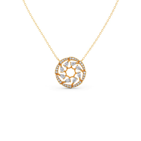 Circle of Grace Diamond Pendant Necklace