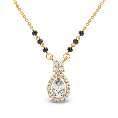 Peardrop Diamond Mangalsutra