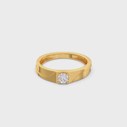 Men’s Classic Single Stone Band