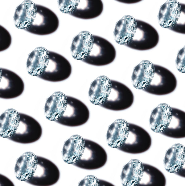 Pattern of diamonds on a white background